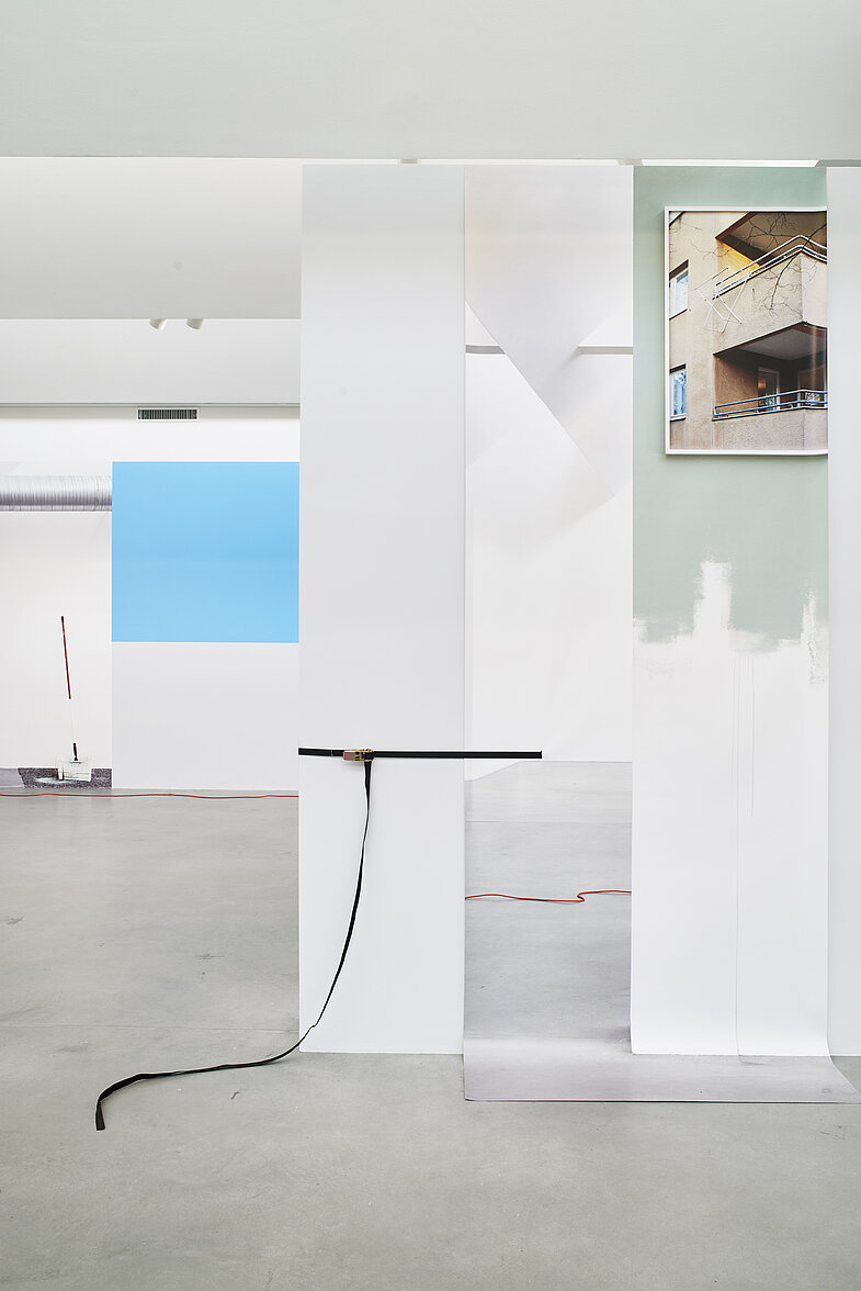 Kathrin Sonntag, Problems and Solutions, 2018, Mixed Media Installation, Größe ortsbezogen, Installationsansicht, Kindl Zentrum für Zeitgenössische Kunst Berlin