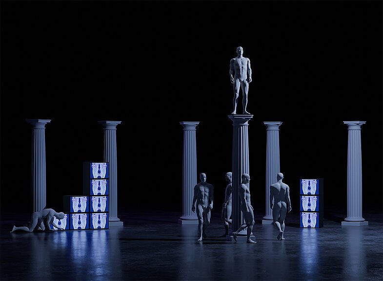 Dominik Geis, rhythm (Videostill), 3D Videoanimation, 16:9, HD, Sound, 20:10 Min., 2025